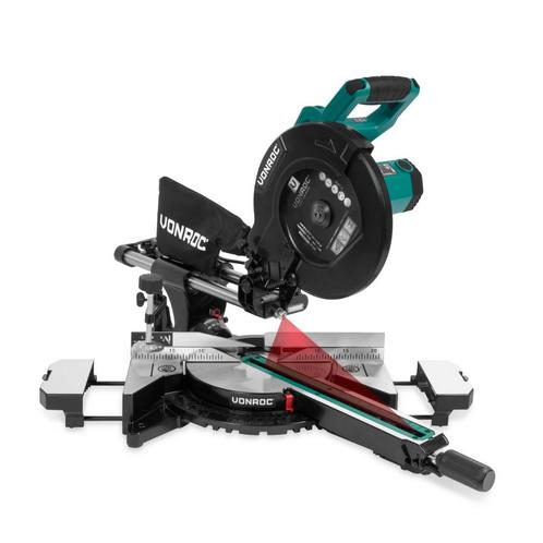 Afkortzaag PRO 2200W – 255mm | Kap- en verstekzaag – met, Doe-het-zelf en Bouw, Gereedschap | Zaagmachines, Nieuw, Verzenden