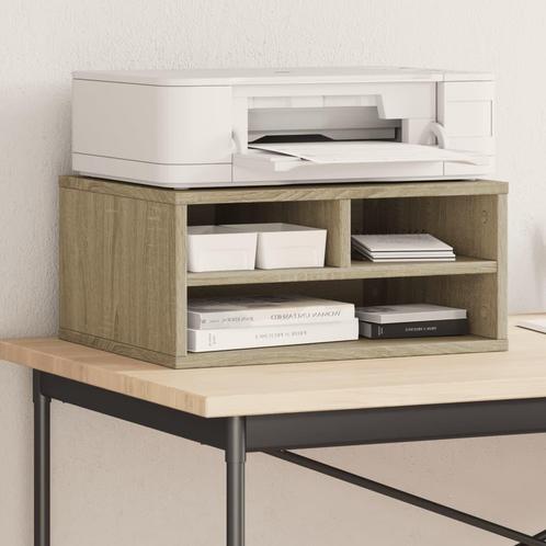 vidaXL Printerkastje 49x40x22,5 cm bewerkt hout sonoma, Computers en Software, Printers, Nieuw, Verzenden