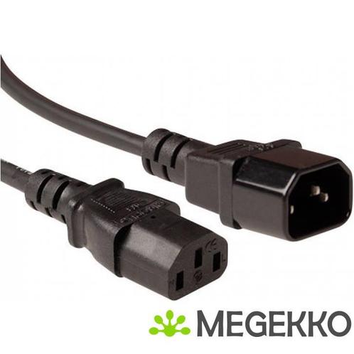 ACT Netsnoer LSZH C13 - C14 zwart 3 m, Computers en Software, Overige Computers en Software, Nieuw, Verzenden