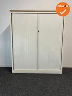 Roldeurkast - Ahrend - 144x120x45cm - Wit met witte kunststo, Werkplek, Ophalen of Verzenden, Gebruikt, Kast