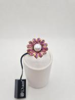 Ring - 9 kt. Roségoud Parel - Robijn, Handtassen en Accessoires, Ringen, Nieuw