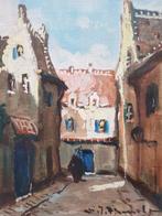 Henri Joseph Pauwels (1903-1983) - Straatje in een begijnhof, Antiek en Kunst