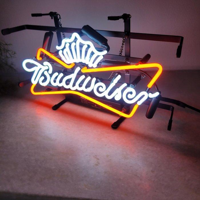 Reclamebord - Nog Nieuw: Budweiser Bier, Neon Lichtreclame,, Antiquités & Art, Antiquités | Assiettes décoratives & Carrelages