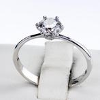 Zonder minimumprijs - Verlovingsring - 18 karaat Witgoud -