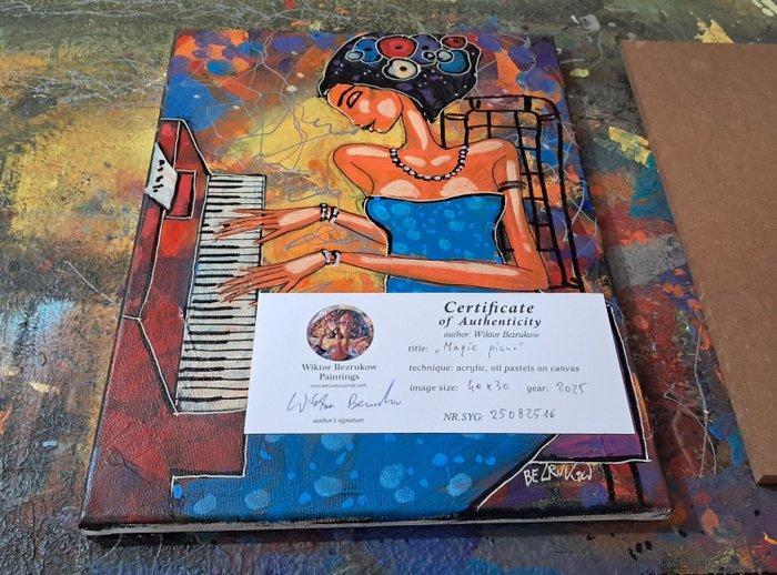 Wiktor Bezrukow - Magic piano, Antiek en Kunst, Kunst | Schilderijen | Modern