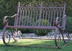 Banc de jardin - Fer - Banquette à balançoires - 120 cm, Antiquités & Art