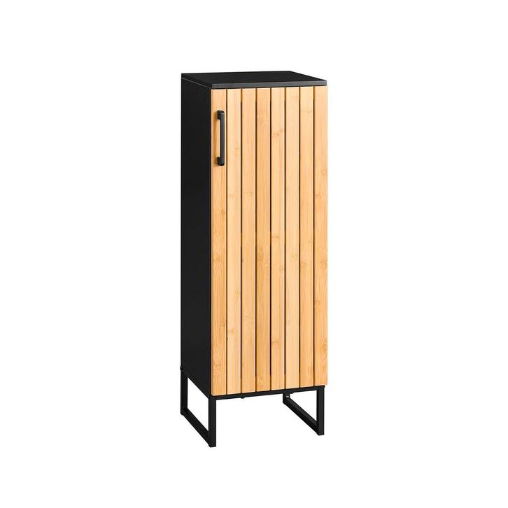 2dekans | sobuy Smalle badkamerkast - 30x30x90 cm – bamboe &, Maison & Meubles, Salle de bain | Meubles de Salle de bain, Enlèvement ou Envoi