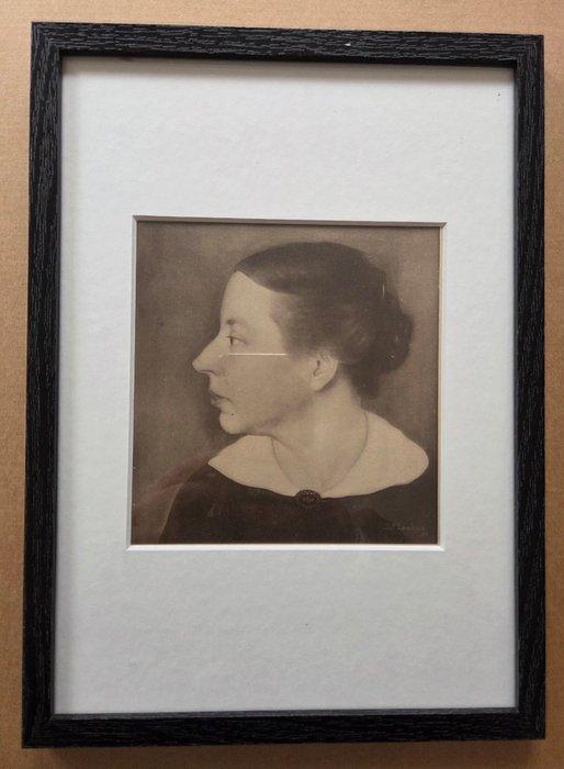 Jan Mankes (1889-1920) - Portret Annie. Vrouw kunstenaar., Antiquités & Art, Antiquités | Autres Antiquités