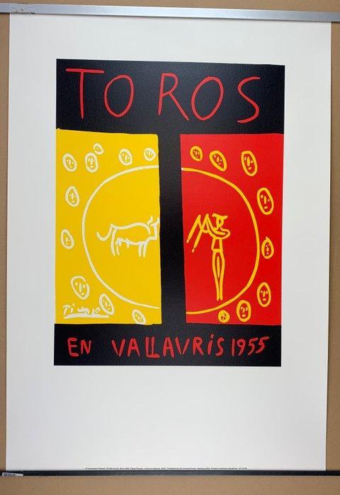 Pablo Picasso (after) - Toros en Vallauris 1955 - Serigraph, Antiek en Kunst, Kunst | Tekeningen en Fotografie