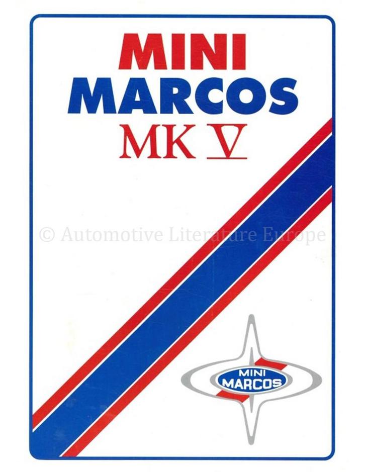 1992 MINI MARCOS BROCHURE ENGELS, Livres, Autos | Brochures & Magazines