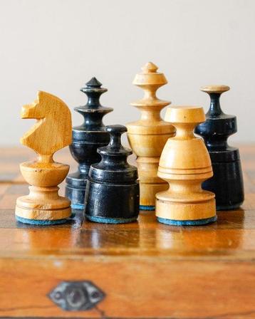 Schaakspel - Vintage Chess Set [60s] - Hout