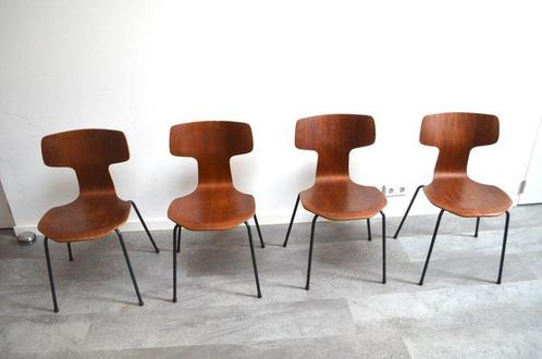 Fritz Hansen - Arne Jacobsen - Chaise (4) - Fauteuil en, Antiek en Kunst, Antiek | Meubels | Stoelen en Sofa's