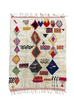 Tapis en laine berbère marocaine authentique de Mrirt - fait, Nieuw