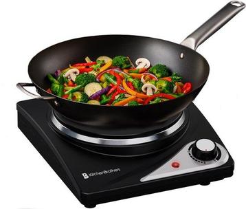 Tweedekans | KitchenBrothers Elektrische Kookplaat - 1 Pits beschikbaar voor biedingen