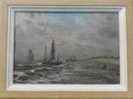G. Doorme (XX) - Marine zeegezicht met vissersschepen, Antiek en Kunst, Kunst | Schilderijen | Klassiek