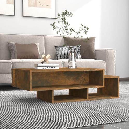 vidaXL Salontafel 105x55x32 cm bewerkt hout gerookt, Huis en Inrichting, Tafels | Salontafels, Nieuw, Verzenden