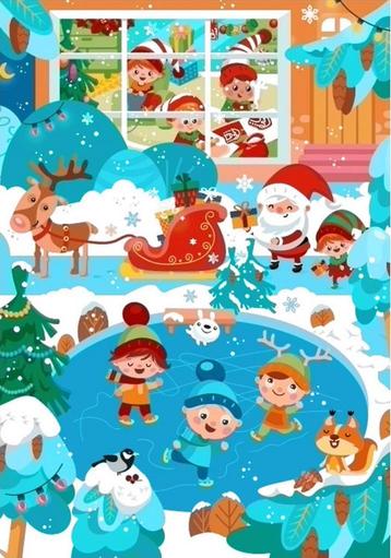 Diamond Painting Christmas rush 70x100 Vierkante Steentjes beschikbaar voor biedingen