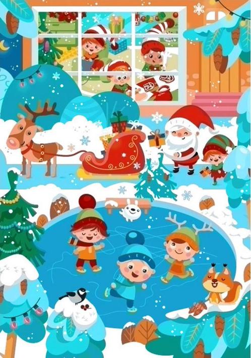 Diamond Painting Christmas rush 70x100 Vierkante Steentjes, Hobby en Vrije tijd, Overige Hobby en Vrije tijd, Nieuw, Verzenden