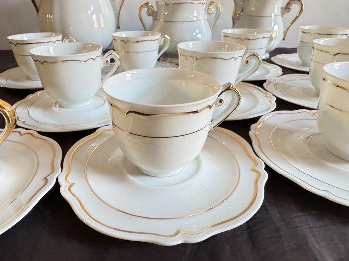 Limoges, Georges Boyer Limoges - Koffieservies voor 12 (27), Antiek en Kunst, Antiek | Meubels | Tafels