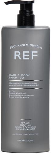 REF Hair & Body Shampoo 1000ml, Handtassen en Accessoires, Uiterlijk | Haarverzorging, Nieuw, Verzenden