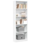vidaXL Boekenkast 60x24x176 cm bewerkt hout wit, Huis en Inrichting, Kasten | Boekenkasten, Verzenden, Nieuw