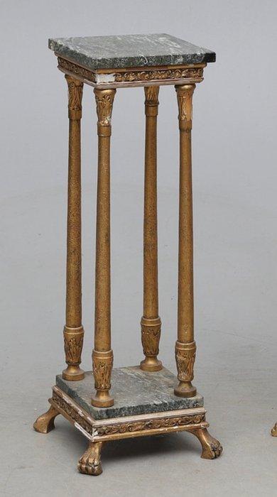 Kolomtafel - Marmer, Hout, Antiquités & Art, Antiquités | Autres Antiquités