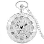 Fako® - Zakhorloge - XXL - Quartz Open Deluxe - Ø 47mm -, Handtassen en Accessoires, Horloges | Heren, Verzenden, Nieuw