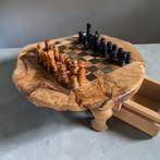 Schaakspel - en bois d’olivier – fait main - Hout