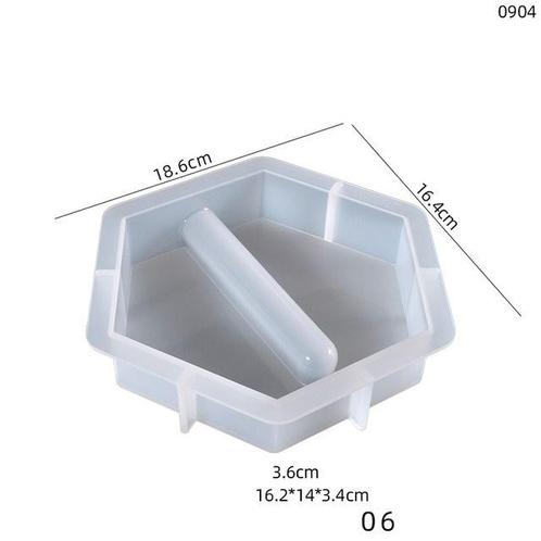 Siliconenmal 6hoekig 06  voor excl reageerbuis epoxy resin, Hobby en Vrije tijd, Knutselen, Nieuw