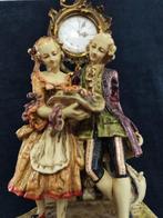 Figurale pendule - Antiek - Parian ware, Verguld brons -, Antiek en Kunst
