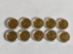 Europa. 2 Euro ND (10 monnaies avec sticker) (Zonder, Postzegels en Munten, Munten | Europa | Euromunten