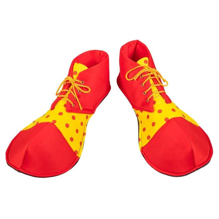Schoenen Clown Stof 2st, Hobby en Vrije tijd, Feestartikelen, Nieuw, Verzenden