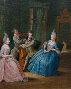 Daniel Niklaus Chodowiecki (1726 - 1801) - Scena dinterno, Antiquités & Art, Art | Peinture | Classique