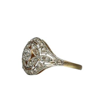 Bague - 18 carats Or jaune Diamant (Naturelle)