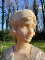 G. V. Vaerenbergh - sculptuur, Signed, Art Nouveau Bust of a, Antiek en Kunst