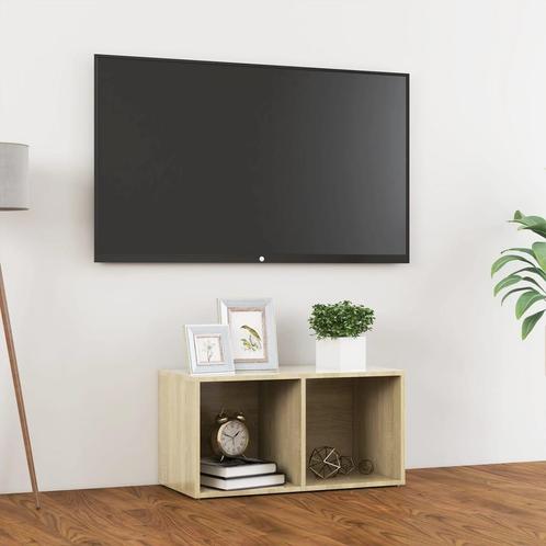 vidaXL Tv-meubel 72x35x36,5 cm bewerkt hout sonoma, Maison & Meubles, Armoires | Mobilier de télévision, Envoi