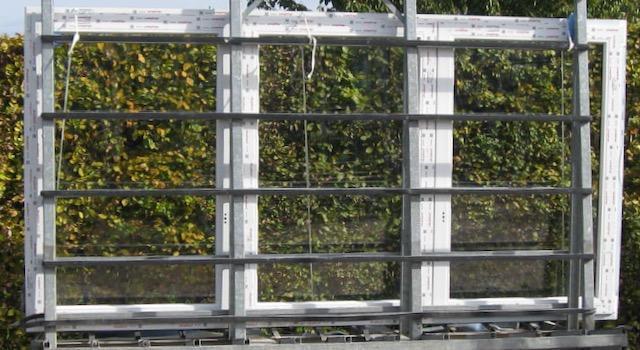 pvc raam , chassis , venster 338 x 174 wit / antraciet 7016, Bricolage & Construction, Châssis & Portes coulissantes, Enlèvement ou Envoi