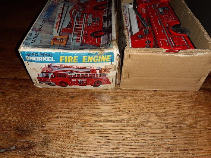J Toy - Blikken speelgoed - Snorkel-Rescue Fire Engine ref, Antiquités & Art, Antiquités | Jouets