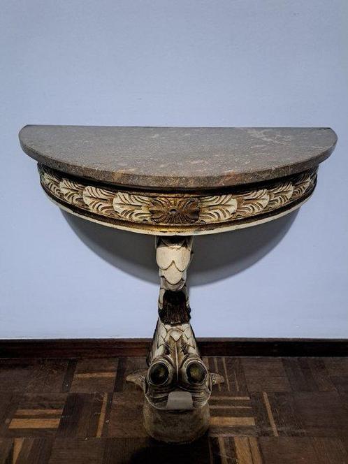 Bijzettafel - Hout, Marmer, Antiek en Kunst, Antiek | Overige Antiek