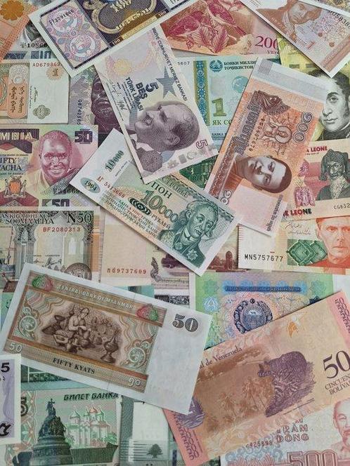 Monde. - 100 banknotes - various dates (Sans Prix de, Postzegels en Munten, Munten | Nederland