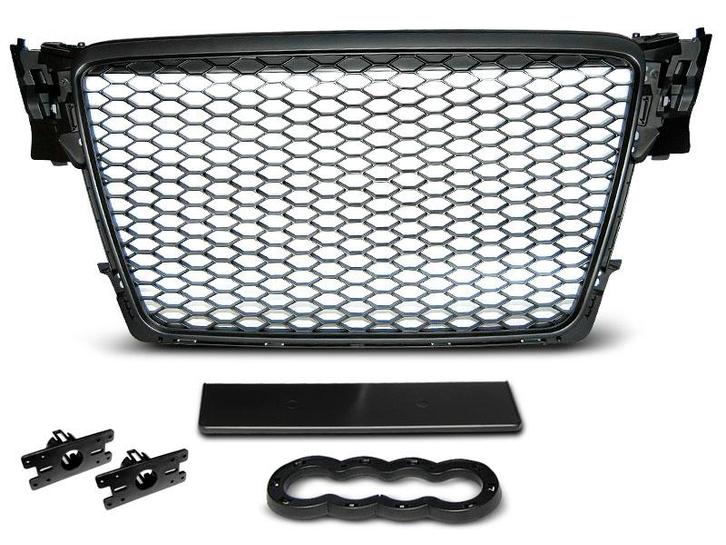 Grille | RS type | Audi A4 B8 2008-2011 | ABS Kunststof | me, Auto-onderdelen, Carrosserie, Nieuw, Audi, Verzenden