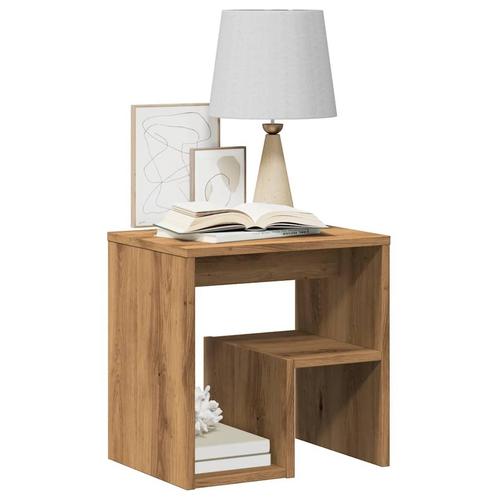 vidaXL Nachtkastjes 2 st 40x30x40 cm bewerkt hout artisanaal, Huis en Inrichting, Slaapkamer | Nachtkastjes, Nieuw, Verzenden