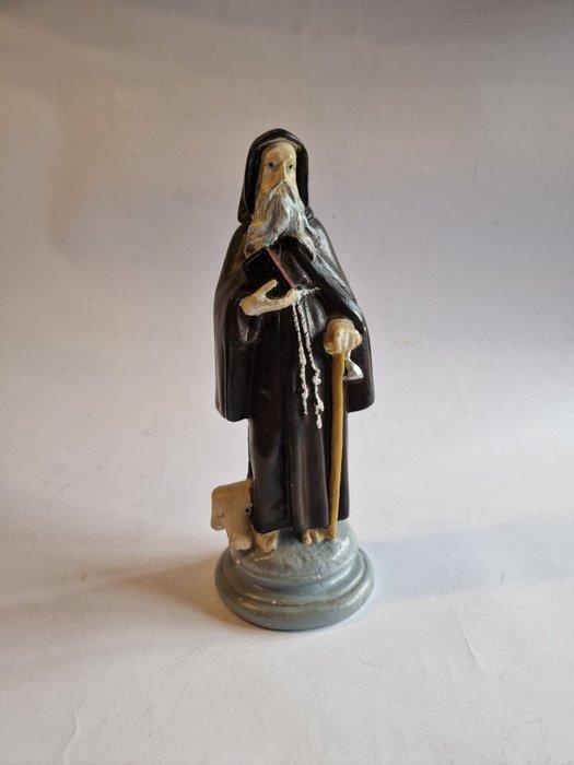 Beeld, Heilige Antonius Abt - 22 cm - Gips, polychrome, Antiek en Kunst, Antiek | Boeken en Manuscripten