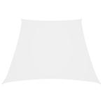 vidaXL Zonnescherm trapezium 3/4x3 m oxford stof wit, Verzenden, Nieuw