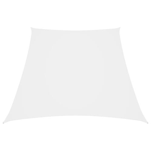 vidaXL Zonnescherm trapezium 3/4x3 m oxford stof wit, Tuin en Terras, Parasols, Nieuw, Verzenden