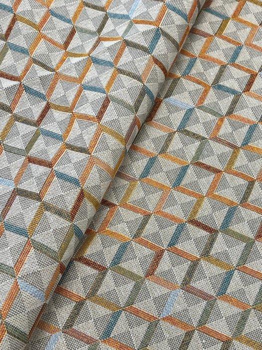 Gobelin jacquardweefsel met ruitmotief in Art Deco-stijl -, Antiquités & Art, Art | Objets design