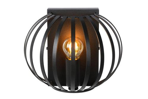 Lucide MANUELA - Wandlamp E14/40W Zwart, Maison & Meubles, Lampes | Appliques, Envoi