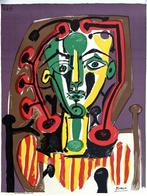 Pablo Picasso (1881-1973) - Femme au corsage rayé, Antiquités & Art