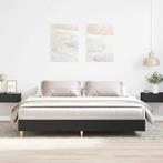 vidaXL Bedframe zonder matras 160x200 cm spaanplaat zwart, Verzenden, Nieuw
