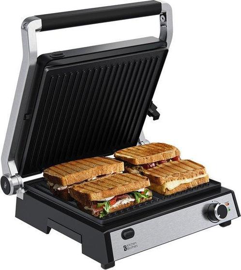 Tweedekans | KitchenBrothers Contactgrill Deluxe - Tosti, Elektronische apparatuur, Vaatwasmachines, Ophalen of Verzenden